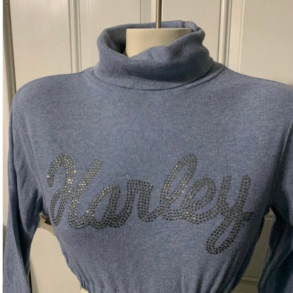 Harley Davidson Scrunched Crop Top - Picture 3 of 5